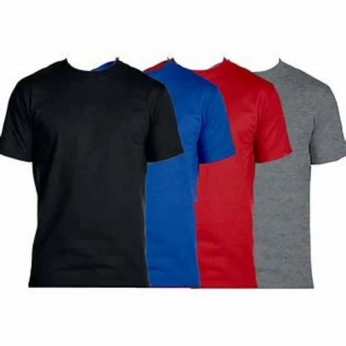 Multicolor Cotton Round Neck T Shirt