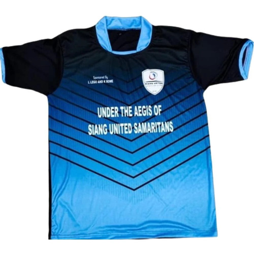 Polyester Blue Sublimation Sports Jersey