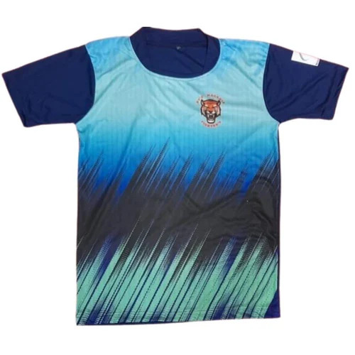 Polyester Half Sleeves Sublimation Printed Sports Jersey - Breathable, Multiple Sizes, Vibrant Colors, Moisture-Wicking, Durable, Comfortable Fit