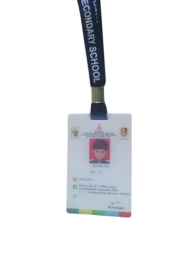 Rectangular Double Sided School PVC ID Cards - Plastic, 85x54 mm, White | Digital Printed, Water Resistant, Multi Purpose