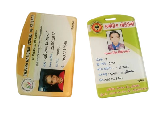 Sandwich Acrylic ID Cards - Acrylic, 86Ã54 mm, Glossy Finish | Multicolor, PVC, Water Resistant, Digital Printing
