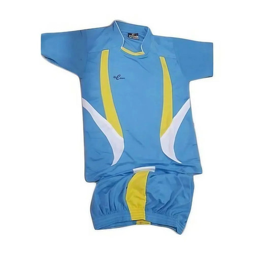 Sky Blue Men Football Uniform