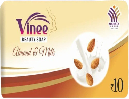 Almond And Milk Bath Soap - Herbal Brown Solid Bar, Rectangular | No Side Effects, Fruity Fragrance, Middle Foam