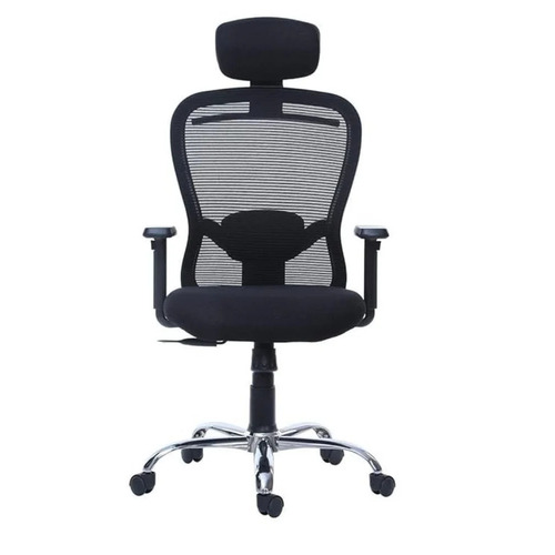 Butterfly Ergonomic Height Adjustable Mesh Office Chair - Plastic Frame, Black, High Back, Adjustable Arms | Durable, Easy to Clean, Skin Friendly