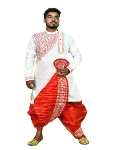 Cotton Men Kurta Dhoti Set