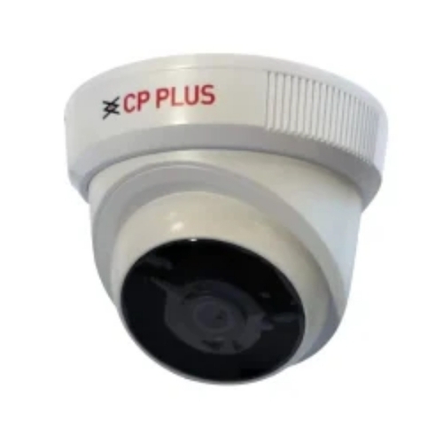 Cp Plus 2.4MP IR Dome Camera - Plastic Body, White, CCD Sensor, Infrared Technology | Night Vision, Weather Resistant, Motion Detection, Wide Angle