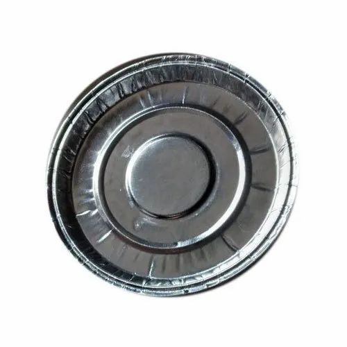 Disposable 12 Inch Silver Foil Paper Plate - Silver Paper, 12 Inch, Packet of 100 | Disposable, Lightweight, Eco-Friendly