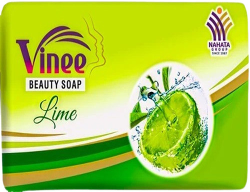 Lime Beauty Bath Soap - Paper Box, Pink Bar | Herbal Ingredients, Floral Fragrance, No Side Effects