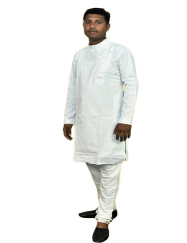 Men Cotton Embroidered Kurta