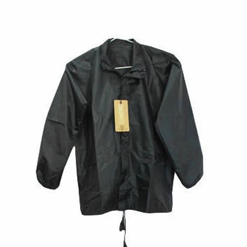 Plain Rain Suit - Polyester, Various Sizes, Black | Foldable, Full Sleeves, Hooded
