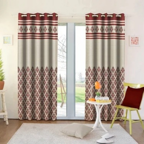 Printed Curtain Coffee