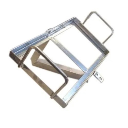 Solar Battery Stand - Steel Grey | Rust Resistant Durable Space Saving Easy Installation Stable Support