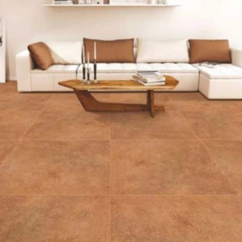 Square Vitrified Brown Floor Tile