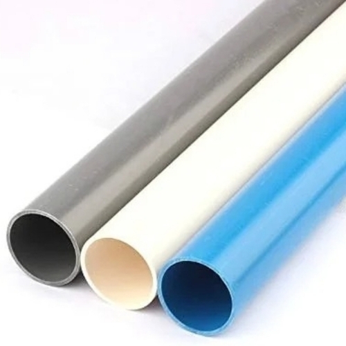 Standard PVC Pipes - Plastic, Standard Size, Grey White Blue | Durable, Corrosion Resistant, Smooth Surface, Lightweight, Flexible, Leak Proof, Chemical Resistant