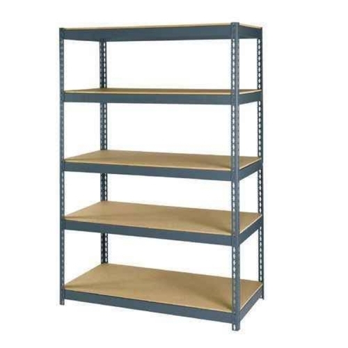 Steel Office Rack - Stainless Steel, Grey | Lightweight Frame, Adjustable Height, Foldable, Smooth Surface, Sturdy Support