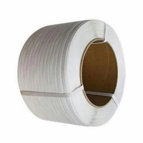 White Pp Box Strapping Roll - Plastic PVC, Standard Size, White | Eco Friendly, Water Resistant, Packaging Use