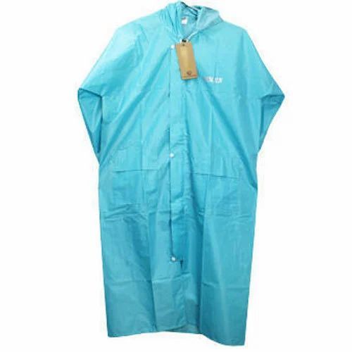 Women Plain Raincoat - Polyester, Various Sizes, Sky Blue | Elegant Design, Quick Dry, Comfortable Fit, Waterproof
