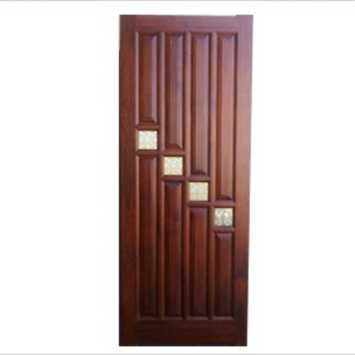 Wooden Door Panel - Wood Brown Customizable Size | Durable Elegant Finish Rust Resistant Fittings Weather Resistant