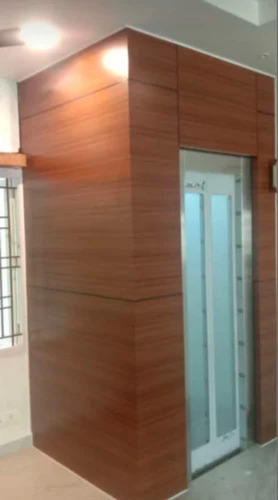 6 Person Glass Finish Stainless Steel Elevator