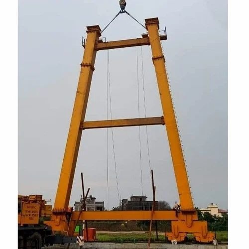 6 Ton Single Girder Eot Crane - Mild Steel, Yellow, 30m Span, 15min Travel Speed | Industrial Use, New Condition