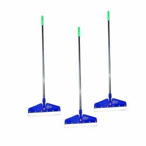 Floor Wiper - Plastic 3.5 Feet Blue | Rubber Blade Stainless Steel Handle