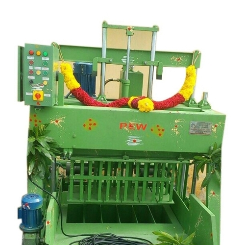Hydraluic Paver Block - Concrete, Green | Motorized Operation, Portable Design, Load Capacity, Easy Maintenance