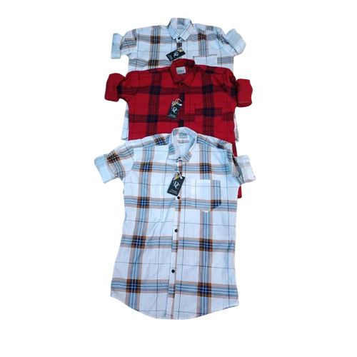 Mens Long Sleeve Checked Shirts - Cotton, Multicolor, Regular Fit | Breathable, Machine Washable, Full Sleeves