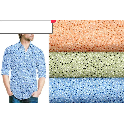Mens Printed Casual Shirts - Cotton, Multicolor, Regular Fit | Full Sleeves, Machine Washable, Summer Wear