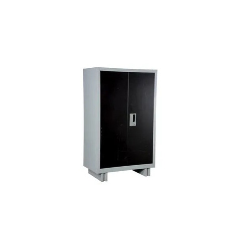 2 Doors Metal Office Almirah - 6.5 Feet, Black & White, Swing Door | Durable, Eco-Friendly, Rust Free