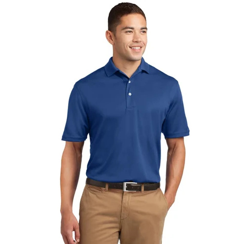 Blue Dri Fit Polo T Shirt