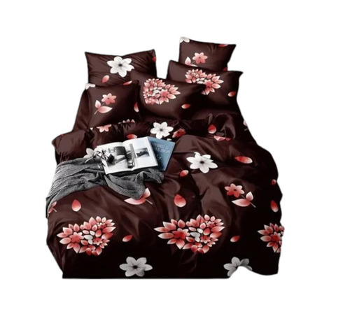 Cotton Floral Print Double Bedsheet