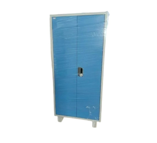 CRCA Steel Office Almirah - 6.5 Feet, Blue White, 2 Doors Swing Door | Durable, Eco-Friendly, Rust Free