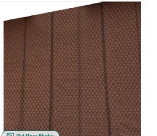Dark Brown Printed Woven Chick Blind