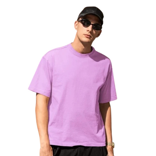 Purple Oversized Cotton T Shirts