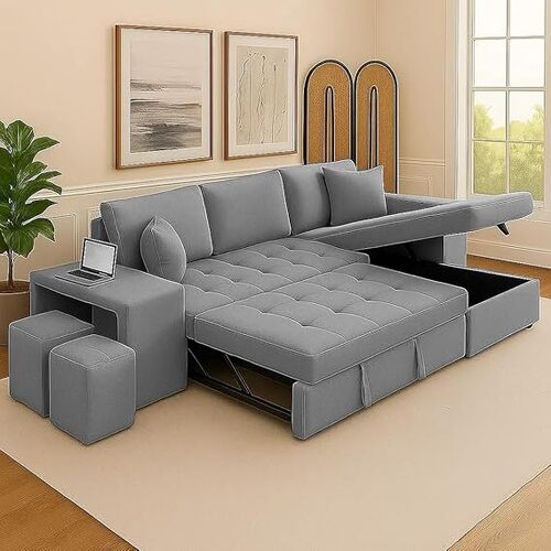 Sofa Cum Bed - Assembly: No Assembly Required