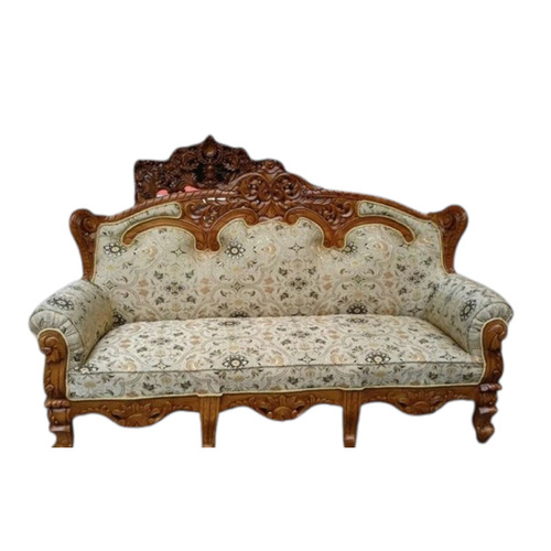 Wooden Three Seater Sofa