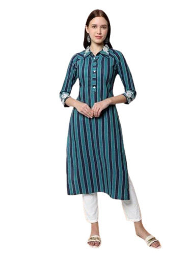 Cotton Striped Kurti