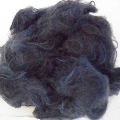 Dyed Black Recycled Cotton Fiber