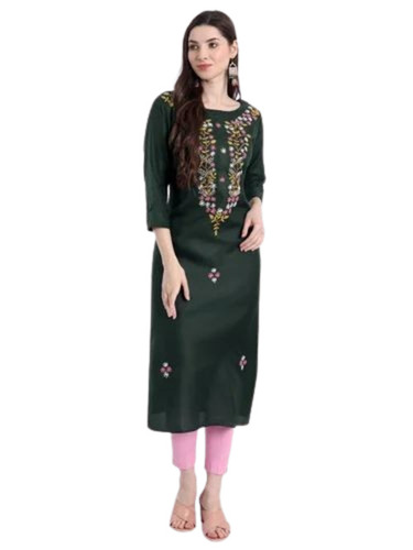 Embroidered Ladies Cotton Kurta
