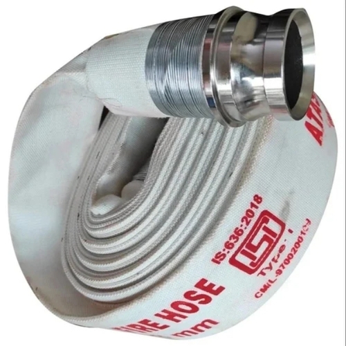 Fire Hose - White, Standard Size | Good Quality, Eco Friendly, Industrial Use