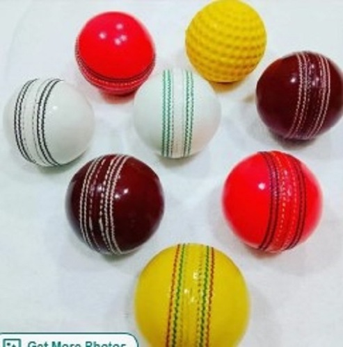 Handmade Cricket Leather Ball - Leather, Various Colors | Lightweight, Unisex, Plain Printed