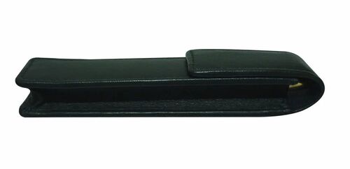 Leather Pen Case - Leather, Standard Size, Black | A Grade, Skin Friendly, Stylist, New Condition
