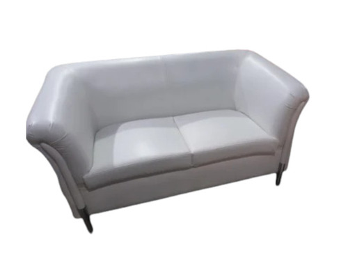 Leather Two Seater Columbia Sofa - Wood Frame, Leatherette Upholstery, White | Modern, Durable, Eco-Friendly