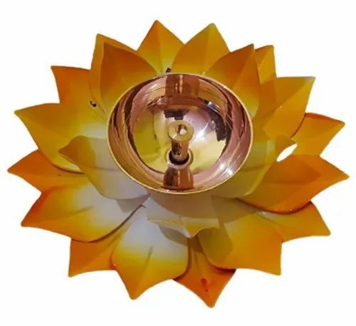 Lotus Metal Diya