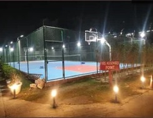Matte Acrylic Basketball Court - Acrylic, Various Sizes, Multiple Colors | Anti-Aging, Polished Tiles, Low Maintenance, Customizable