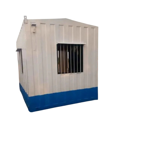 Mild Steel Portable Security Cabin - 7 Feet Height, 4-6 Inch Clearance, Painted, Custom Color | Single Compartment, Modular Surface