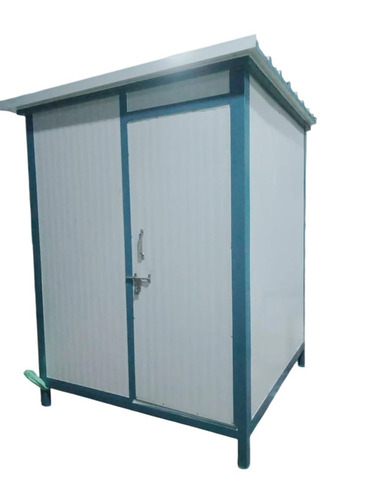 Mobile Portable Cabin - Steel Panel, Rectangular, White | Steel Door, Steel Window, Custom Color