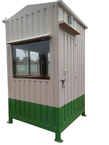 Paint Coated Steel Security Cabin - 4x4x7 Feet, 20-30 mm Wall Thickness, Custom Color, Hinge Door, Portable