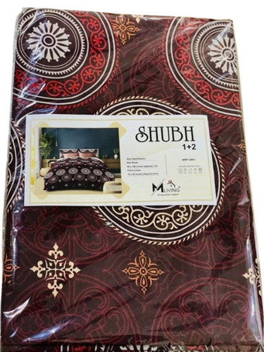 Poly Cotton Bed Sheet - Color: Multicolor