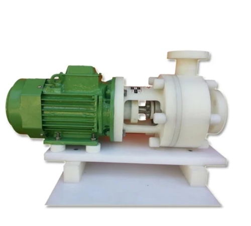 Polypropylene Monoblock Pump - Polypropylene White Green 220 Volt 50 Hz | Corrosion Resistant Chemical Handling Durable Lightweight Leak Proof